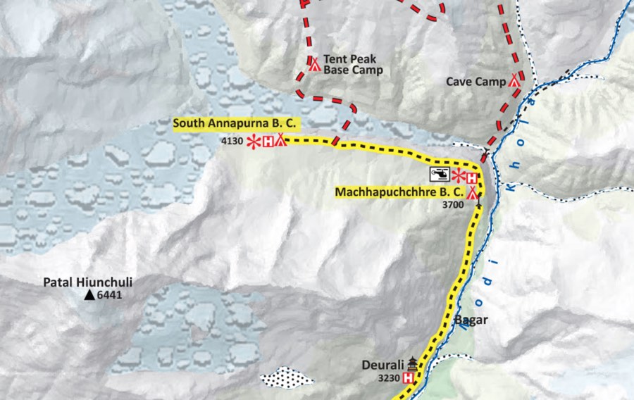 Annapurna Base Camp Trek Map